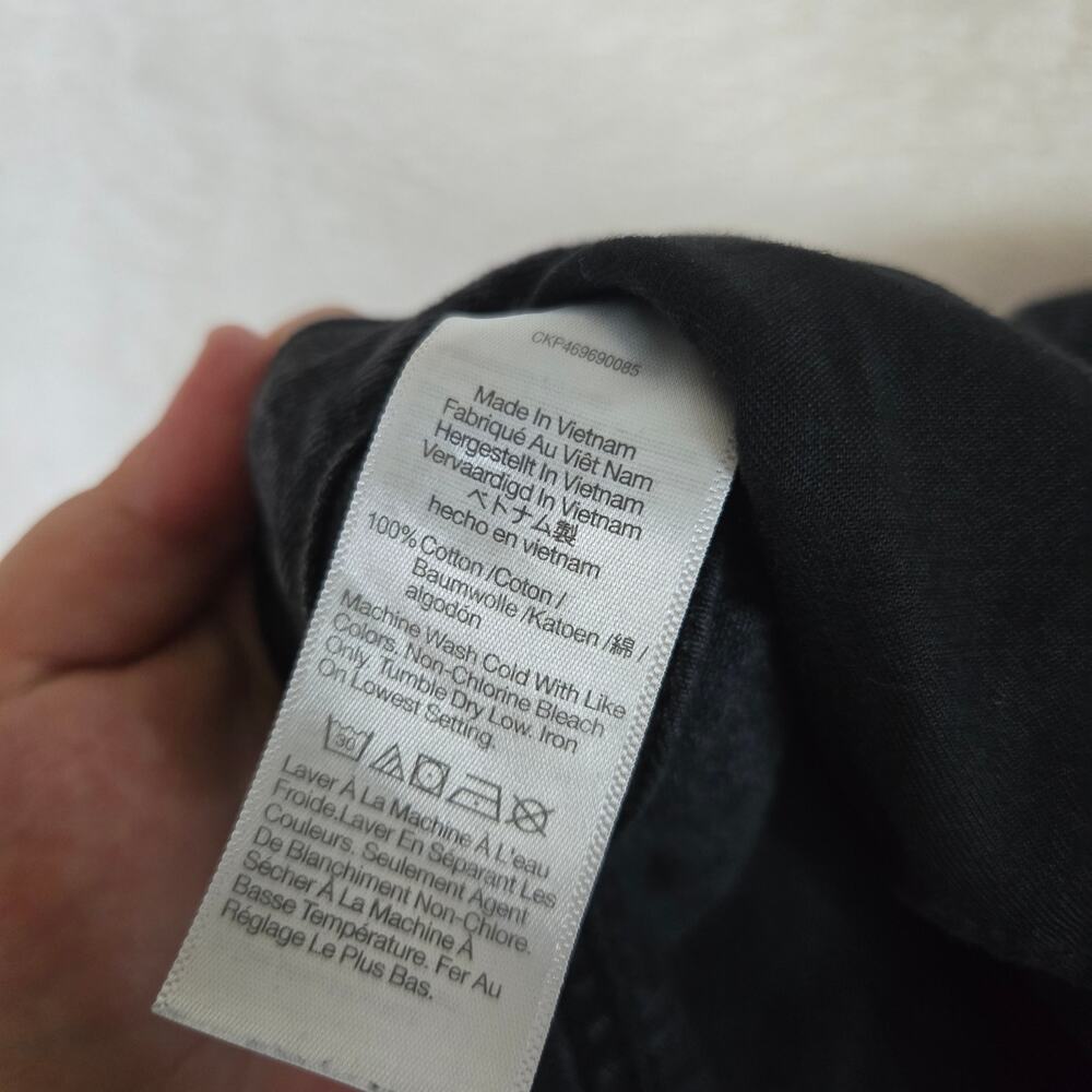 Madewell Baggy Jean Shorts Black Womens Cuffed Size 31 0691 - Picture 6 of 10